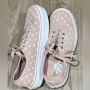 Polka dot vans with small platform